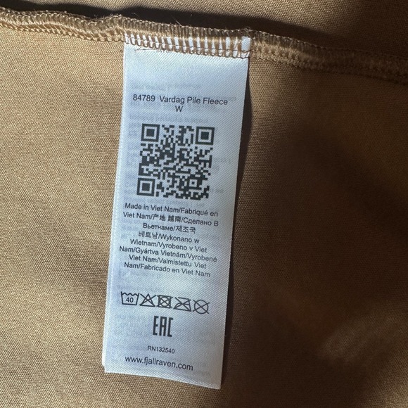 Fjallraven Vardag Pile Fleece Full Zip Jacket Women's Size XS - Picture 6 of 10